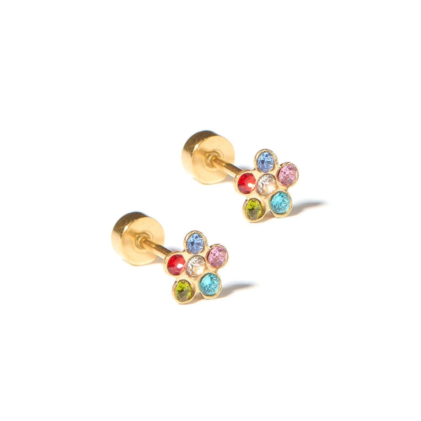 Screwback Stud Earrings - Lyla Multi