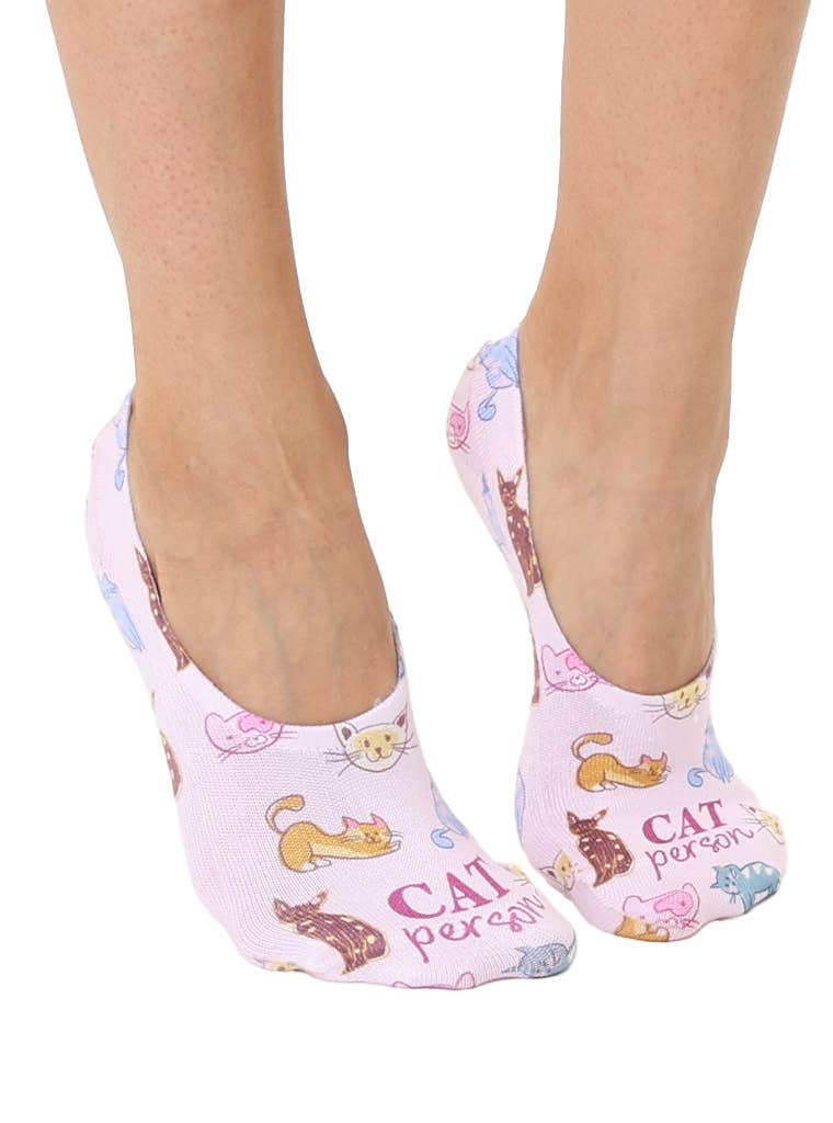 Cat Person No-Show Liner Socks
