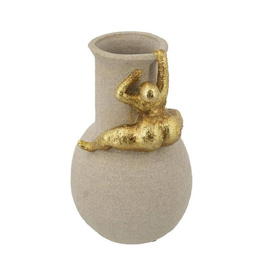 Decorative Vase - White/Gold