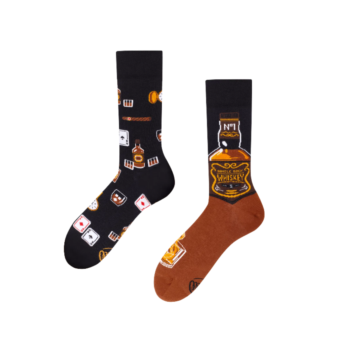 Graphic Mismatch Socks