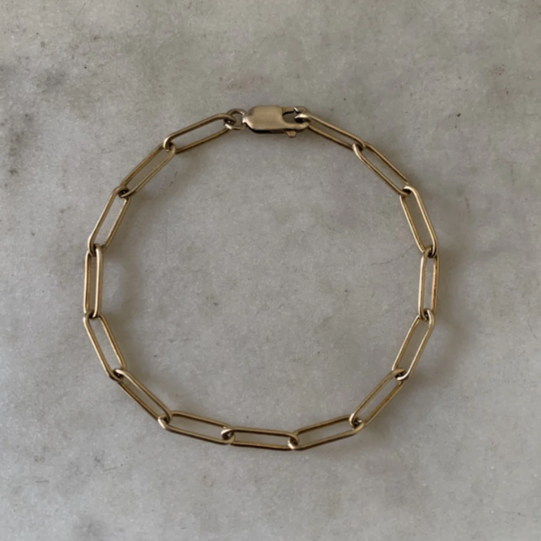 Collectors Chain Bracelet Gold Filled 7"