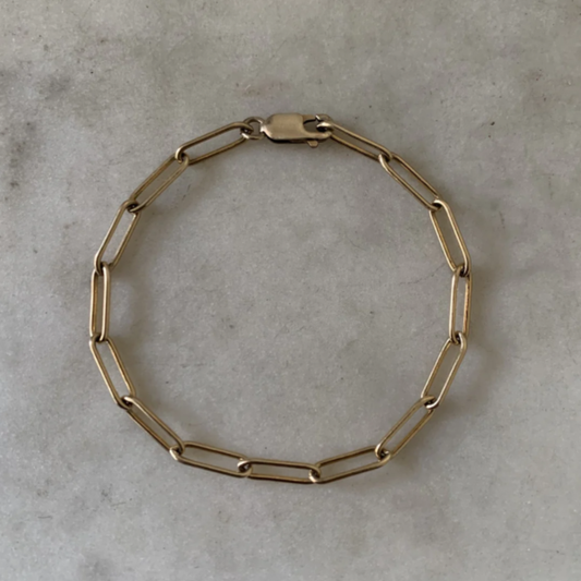 Collectors Chain Bracelet Gold Filled 7"