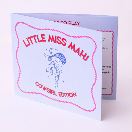 Little Miss Mahj Playing Card Set - Cowgirl Edition