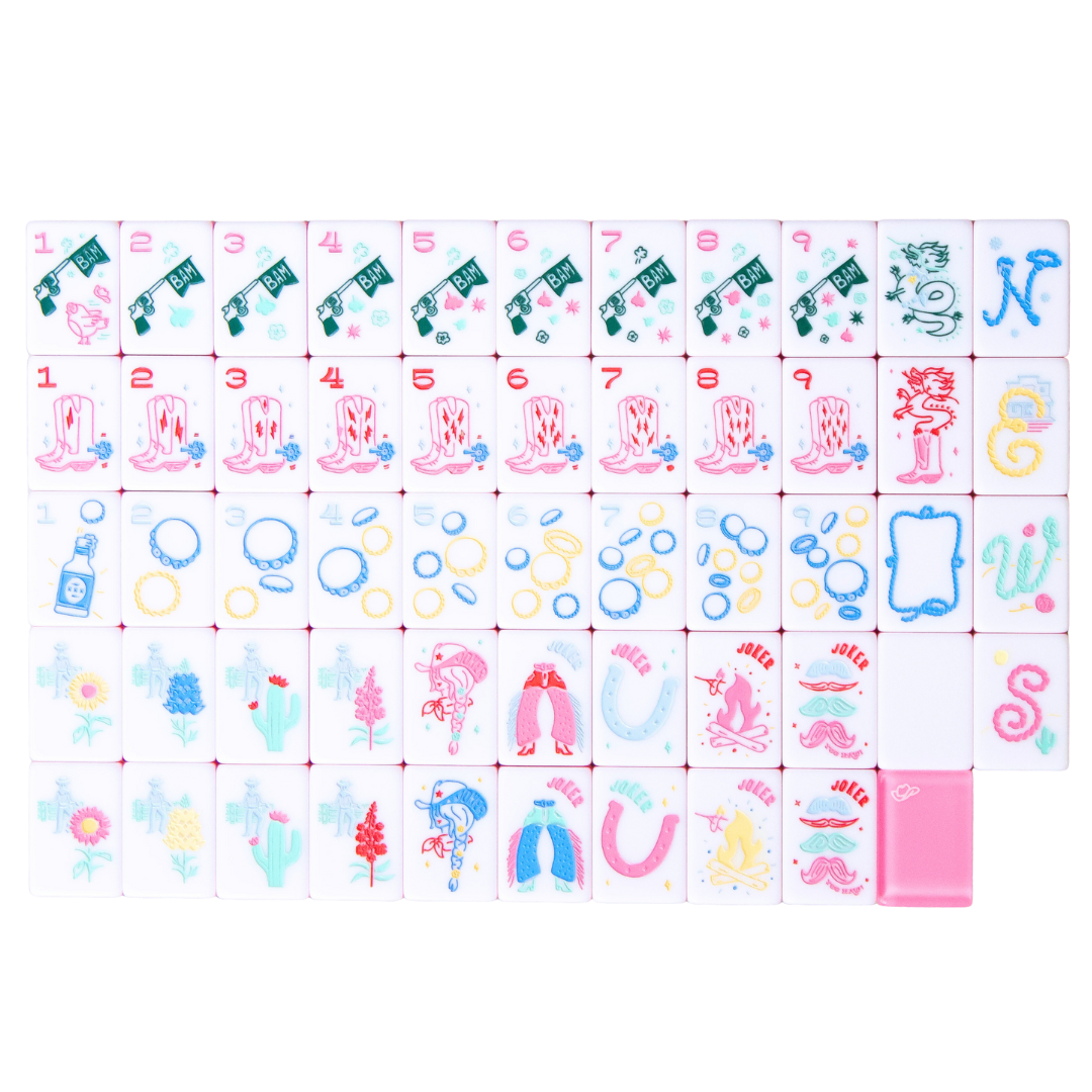 Miss Cowgirl: Mahjong Tile Set