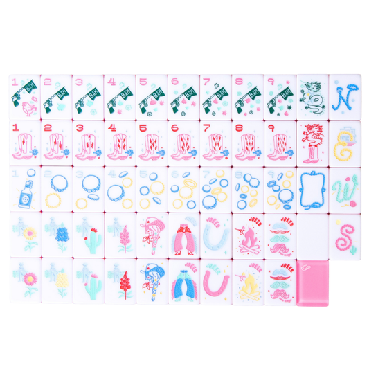 Miss Cowgirl: Mahjong Tile Set