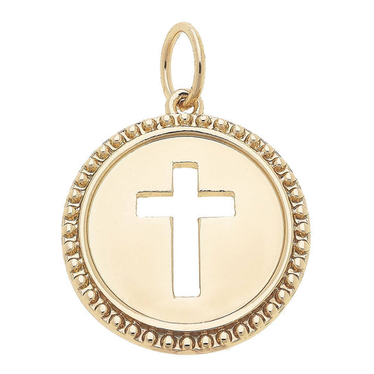 Cross Coin Charm