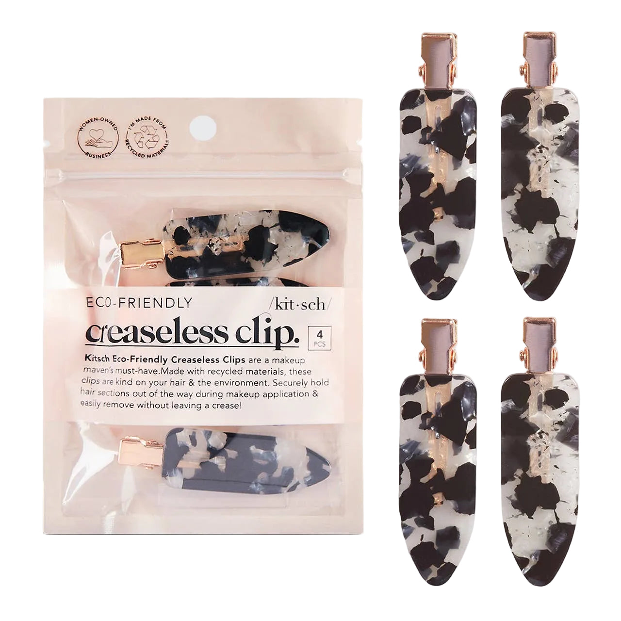Black Terrazzo Creaseless Clips