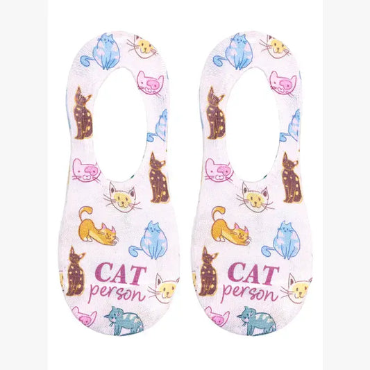 Cat Person No-Show Liner Socks