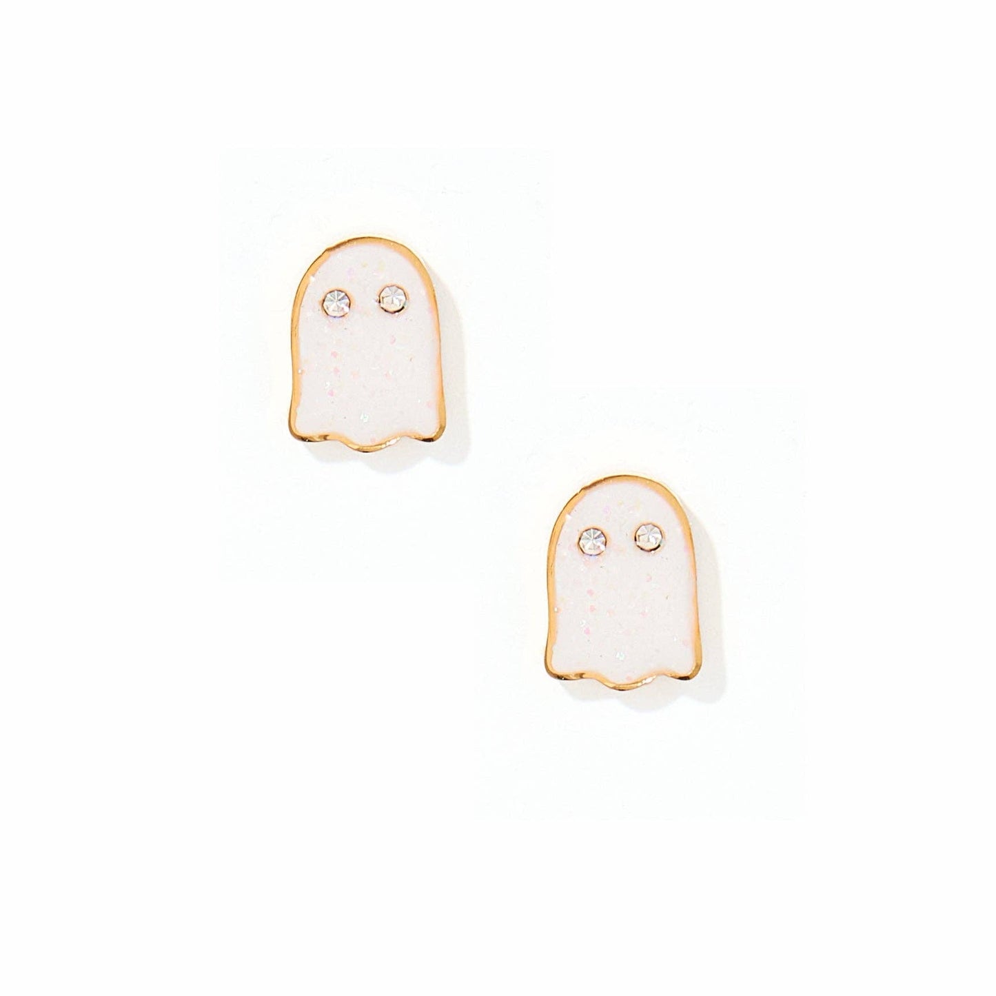 Screwback Stud Earrings - Ghost