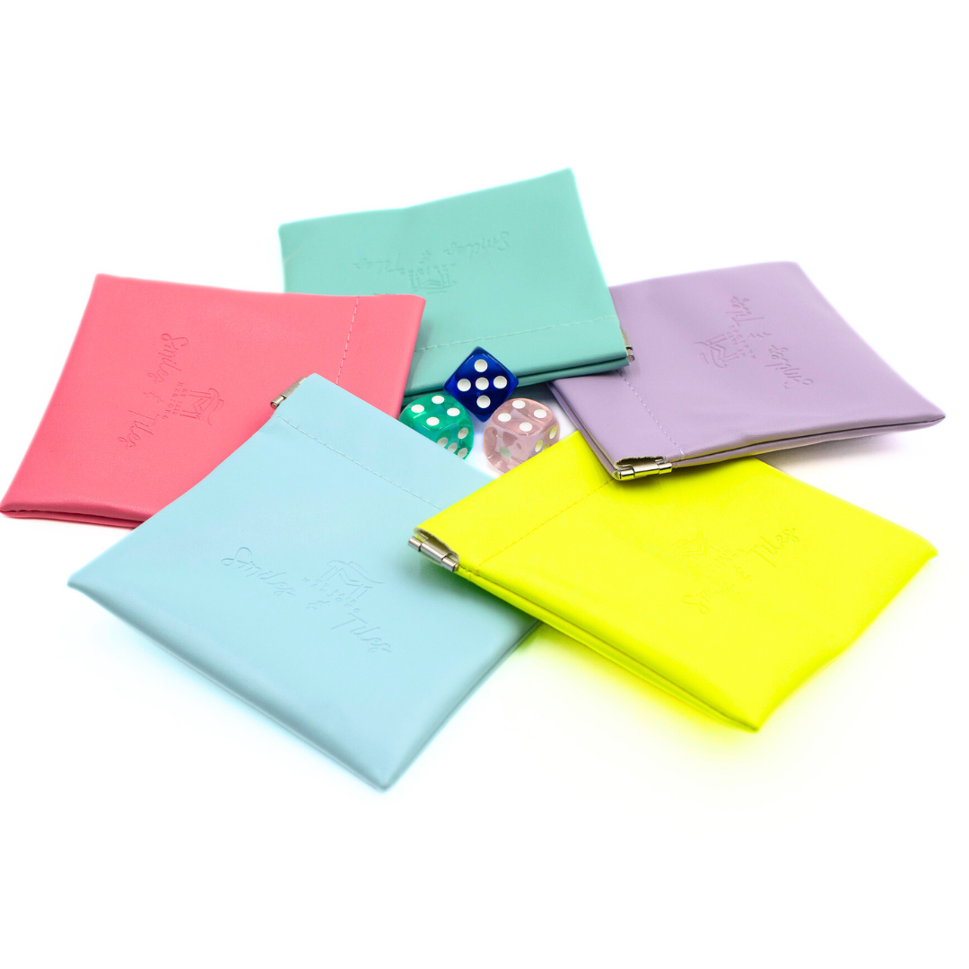 Coin, Dice, Extra Mahjong Tile Pouch  |  4x4" Bag