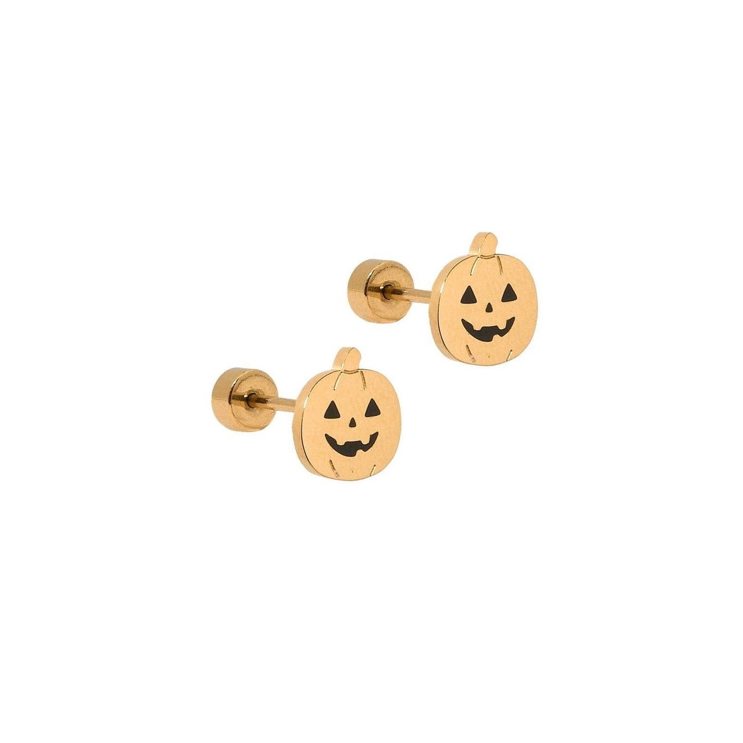 Screwback Stud Earrings - Jack-O'-Lantern