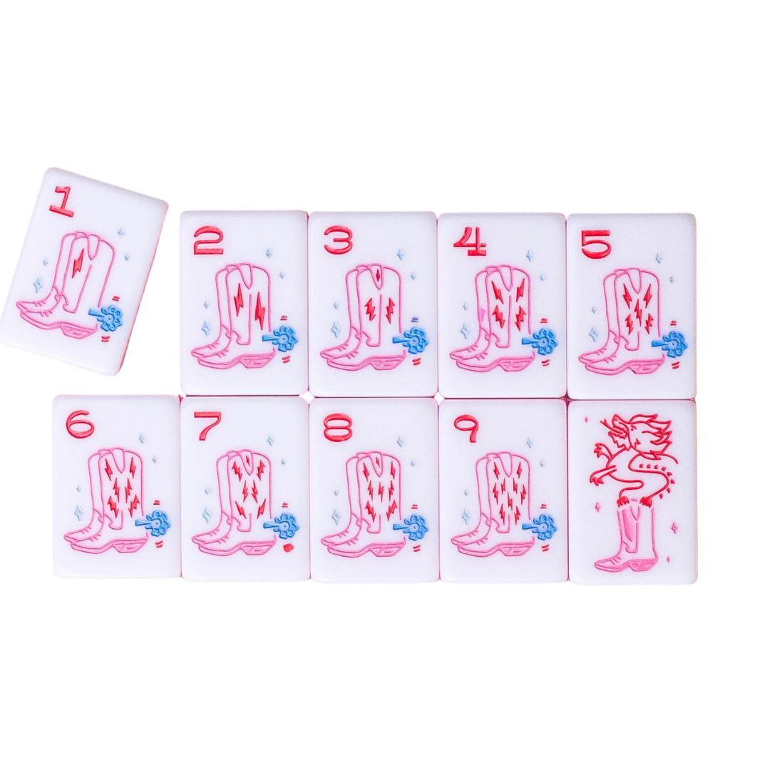Miss Cowgirl: Mahjong Tile Set