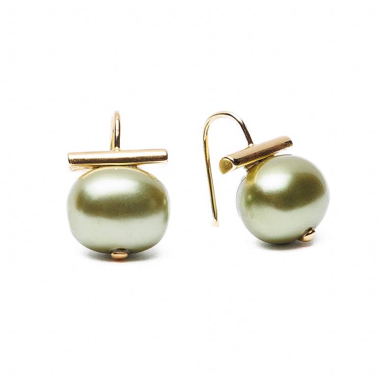 Medium Pebble Pearl Earring