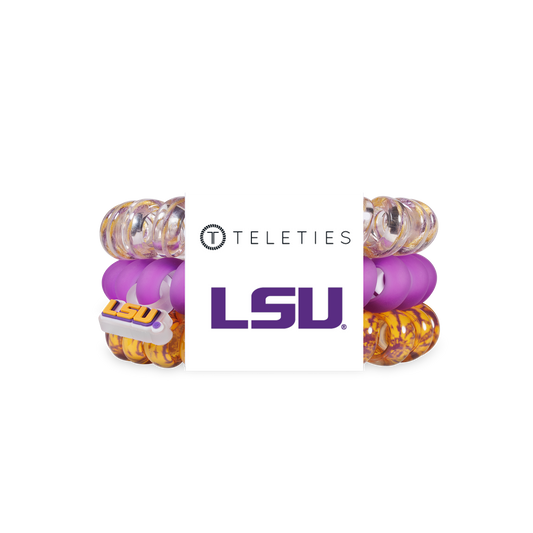 Spiral Hair Coils | Large | Geaux Tigers! Hair Ties