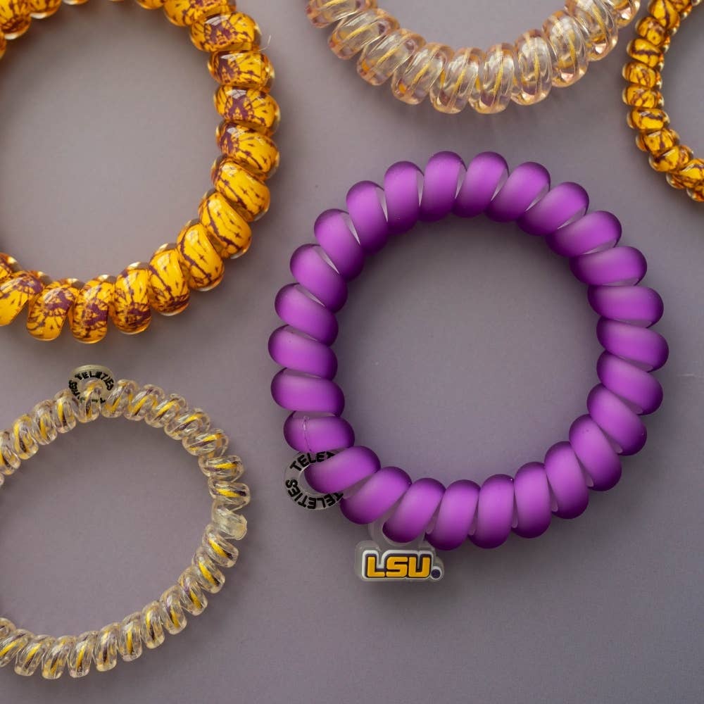 Spiral Hair Coils | Large | Geaux Tigers! Hair Ties