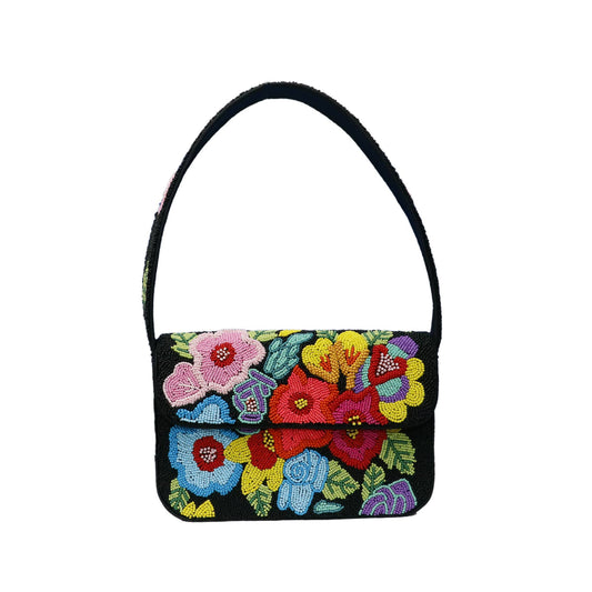 Beaded Flowers Bag