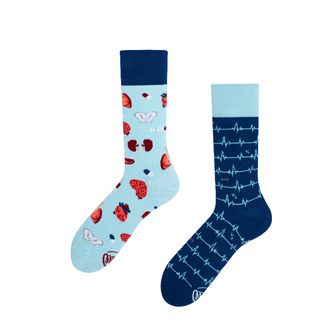 Graphic Mismatch Socks