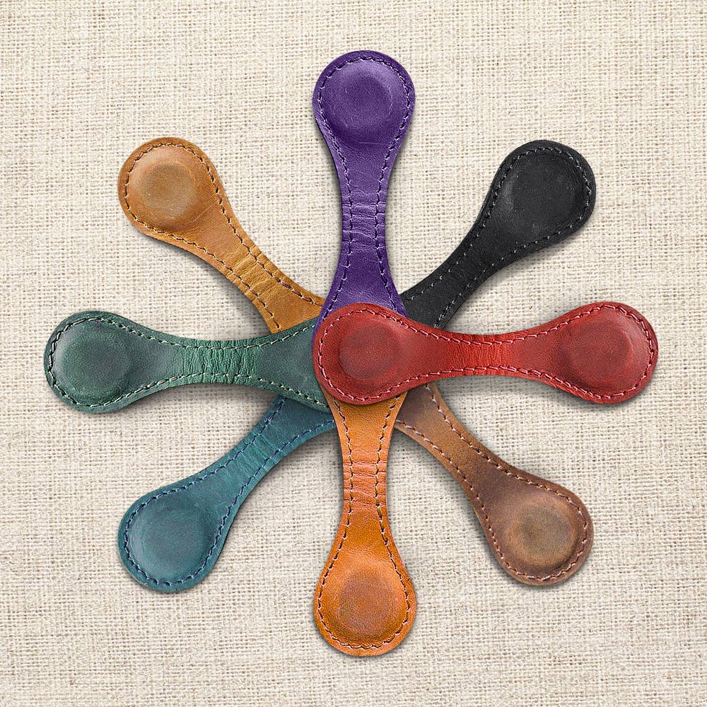Magnetic Handmade Leather Bookmark