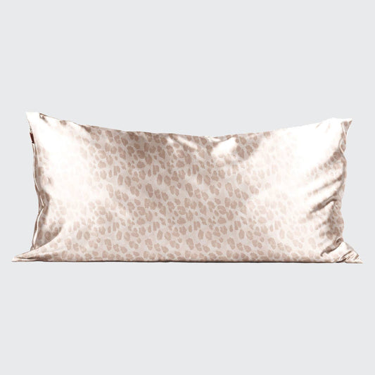 Satin Pillowcase King - Leopard