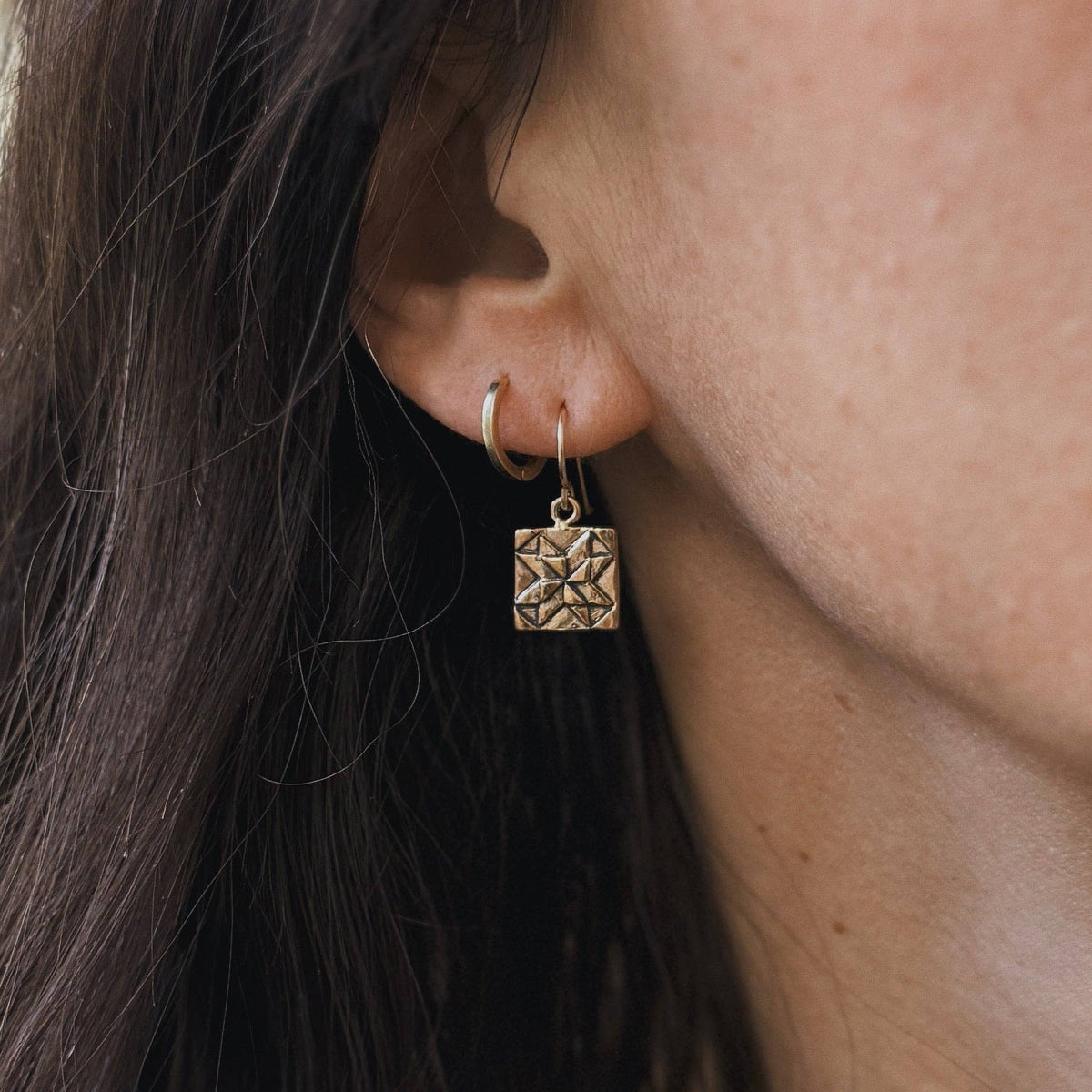 QUILT SQUARE EARRINGS