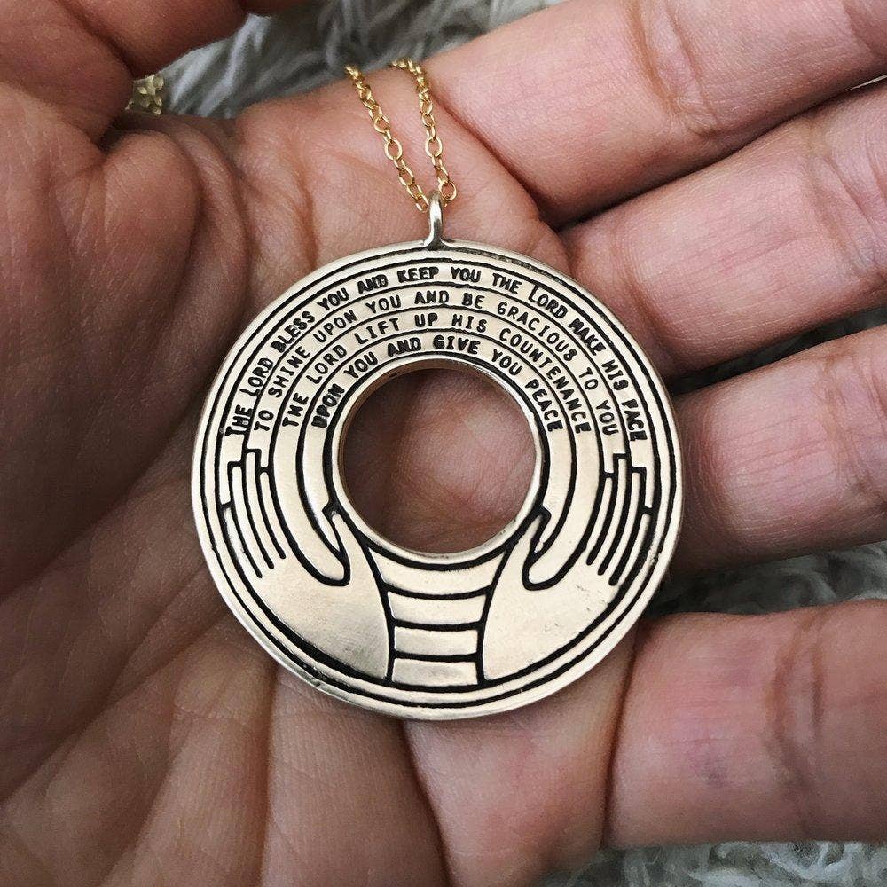 AARONIC BLESSING PENDANT — LARGE