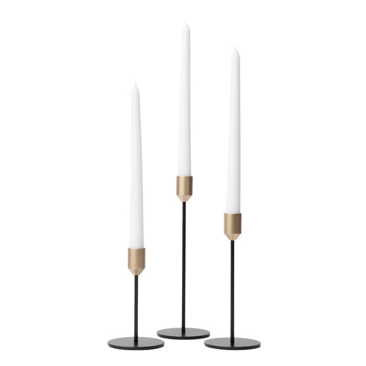 Black Metal Taper Candleholders