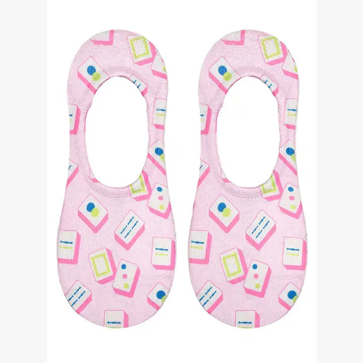 Mahjong Tiles No-Show Liner Socks