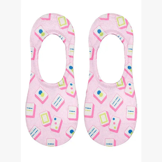 Mahjong Tiles No-Show Liner Socks