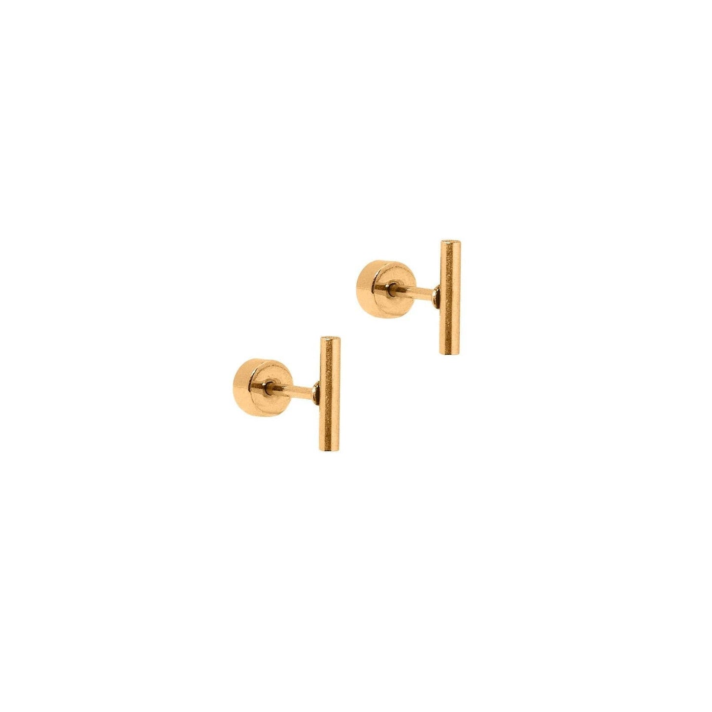 Screwback Stud Earrings - Perry Gold