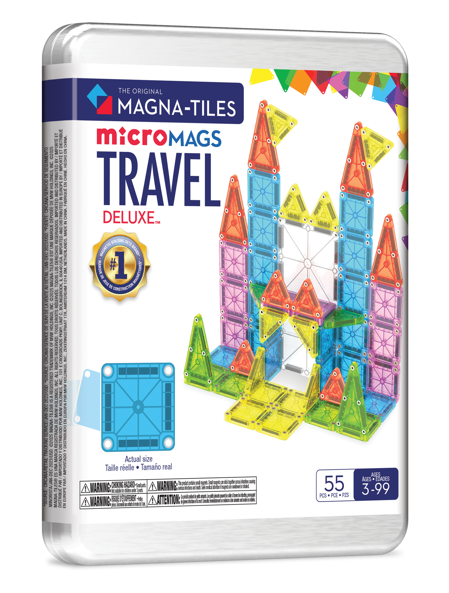 Magnetic Tile Travel Set Deluxe 55-Piece Set