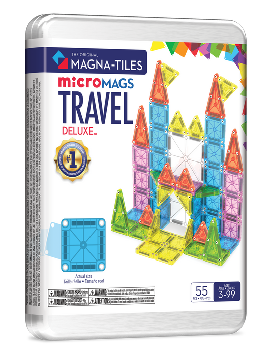 Magnetic Tile Travel Set Deluxe 55-Piece Set
