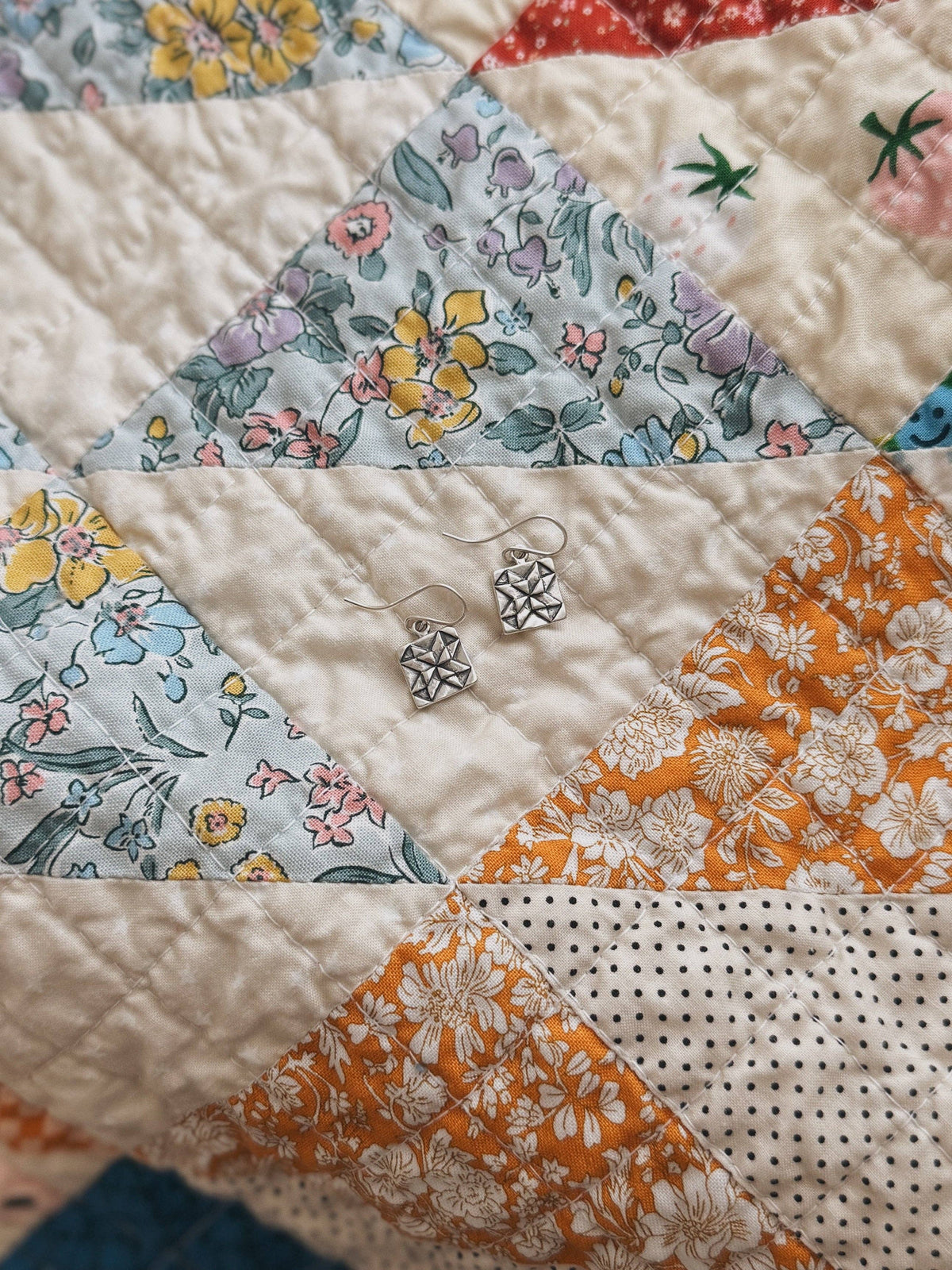 QUILT SQUARE EARRINGS