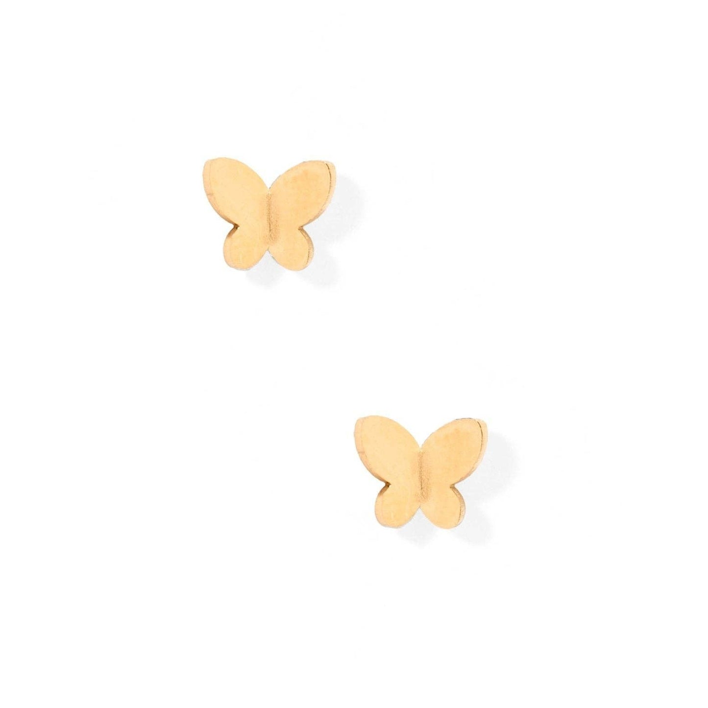 Screwback Stud Earrings - Billie Butterfly Gold