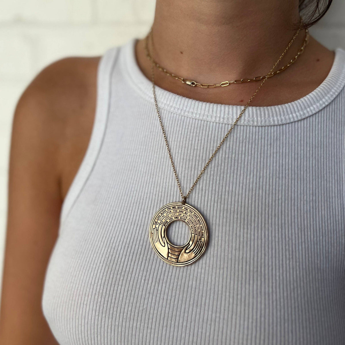 AARONIC BLESSING PENDANT — LARGE