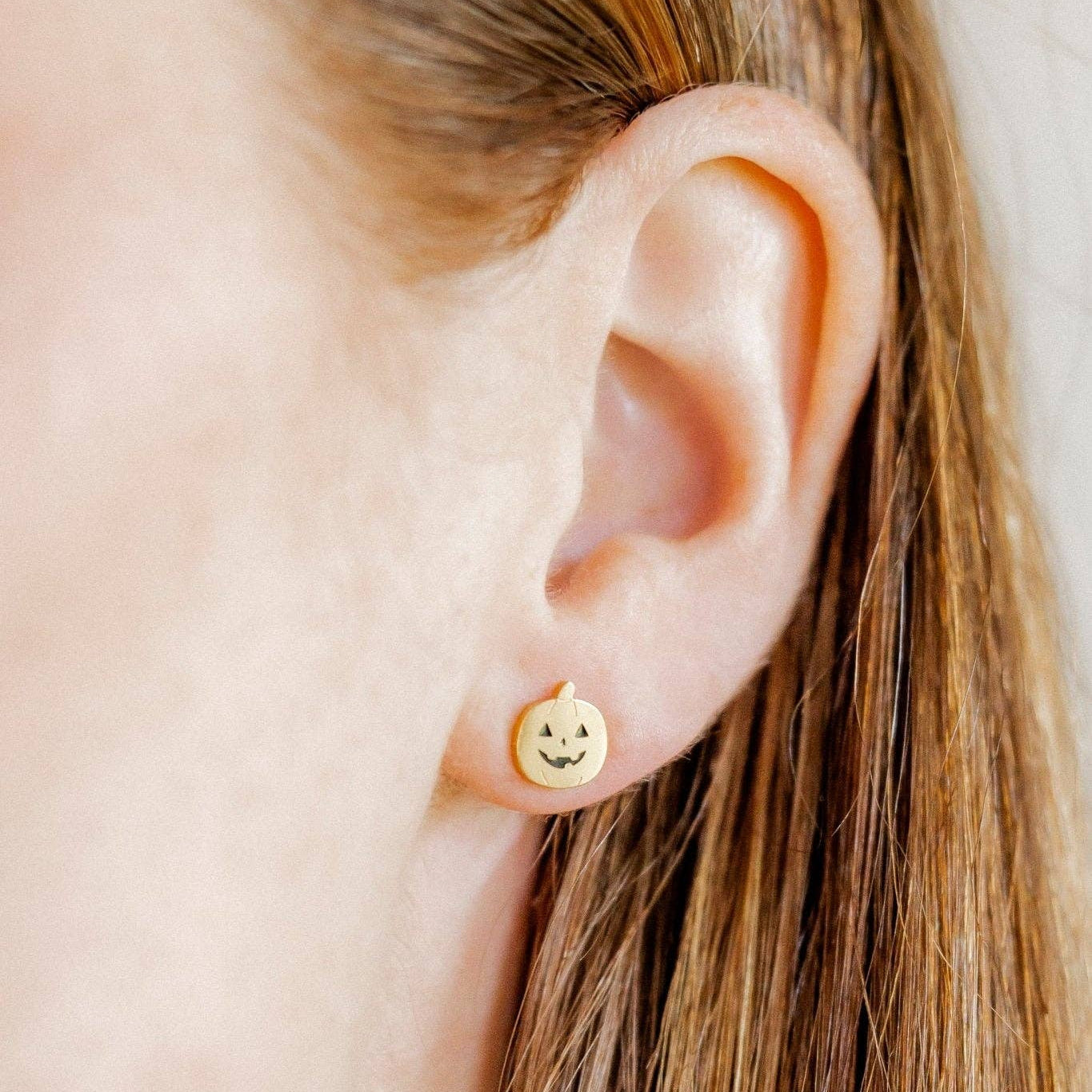 Screwback Stud Earrings - Jack-O'-Lantern