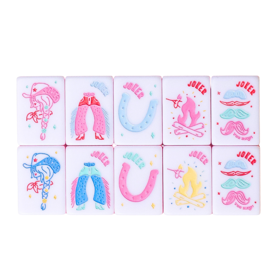 Miss Cowgirl: Mahjong Tile Set