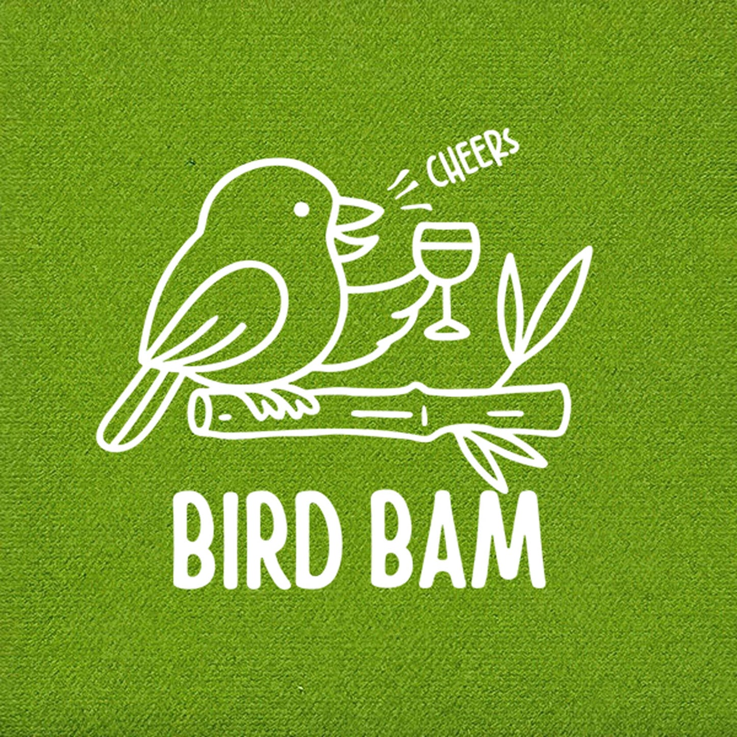Mahjong - Bird Bam Beverage Napkin