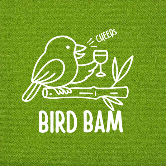 Mahjong - Bird Bam Beverage Napkin