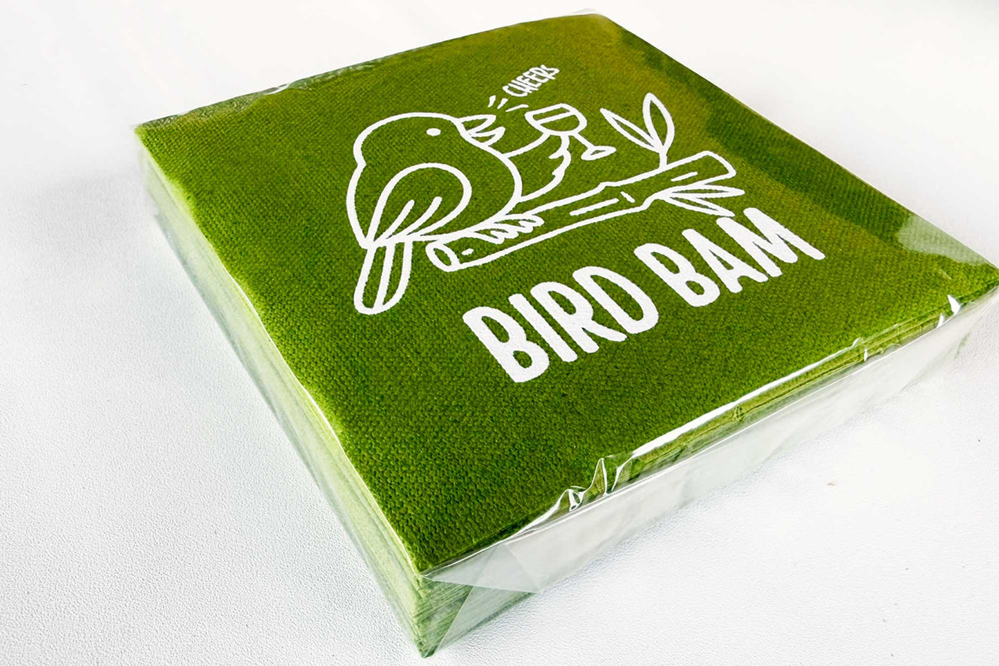 Mahjong - Bird Bam Beverage Napkin