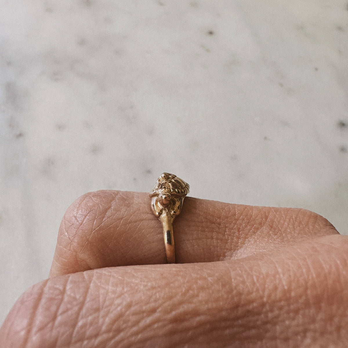 MOM AND BABY TURTLE RING