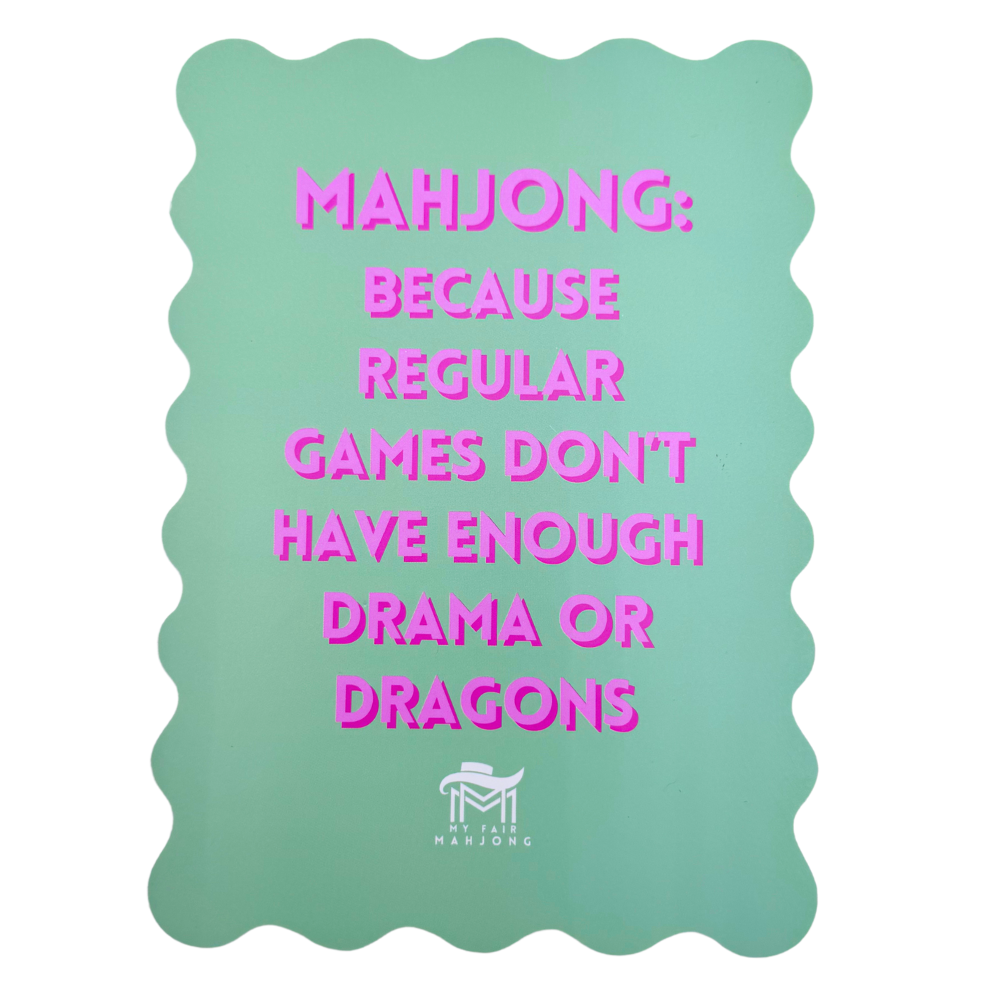 Mahjong Shuffle Card | Available in Multiple Colors