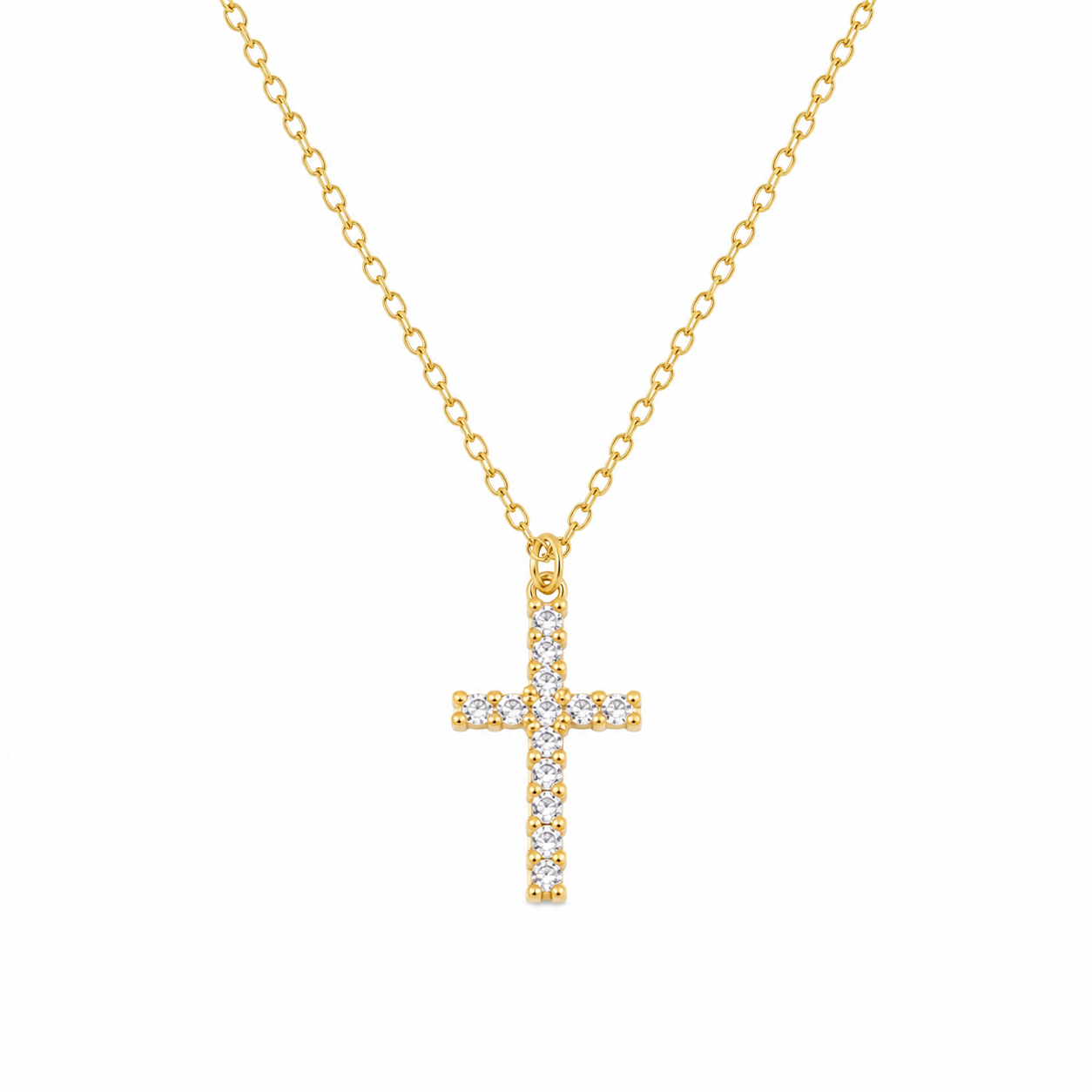 Crystal Cross Necklace