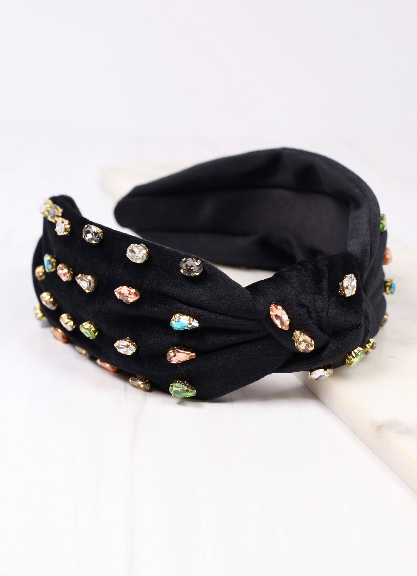 Taylor Jeweled Headband BLACK