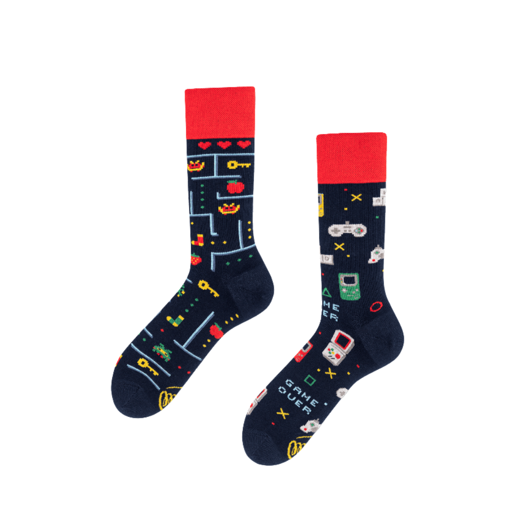 Graphic Mismatch Socks