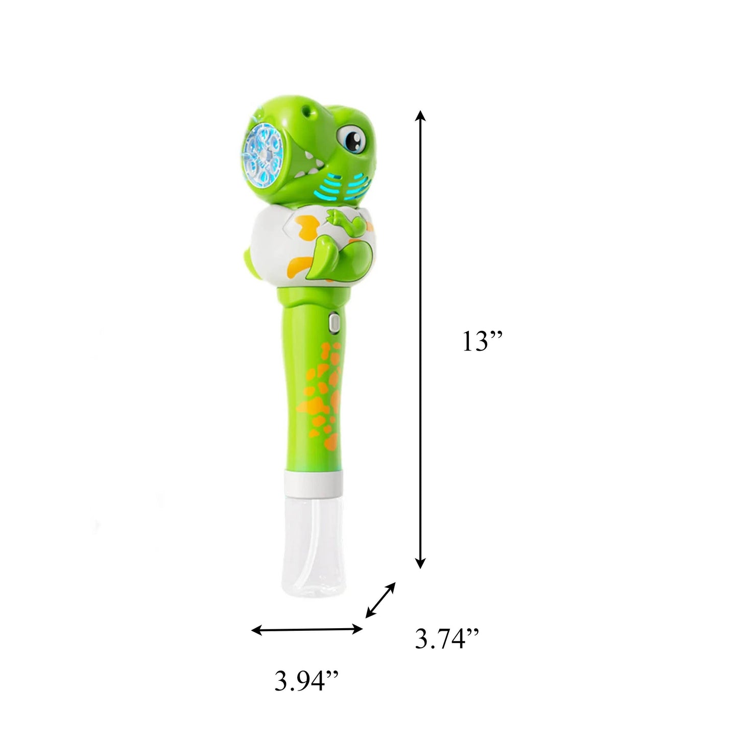 Light Up T-Rex Bubble Wand Assorted Colors