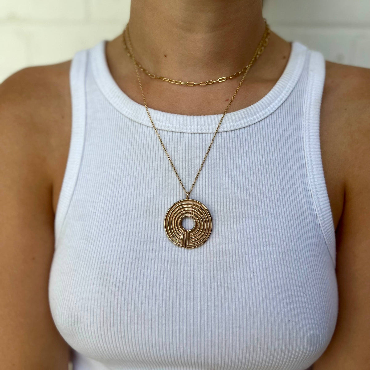 LABYRINTH PENDANT — LARGE