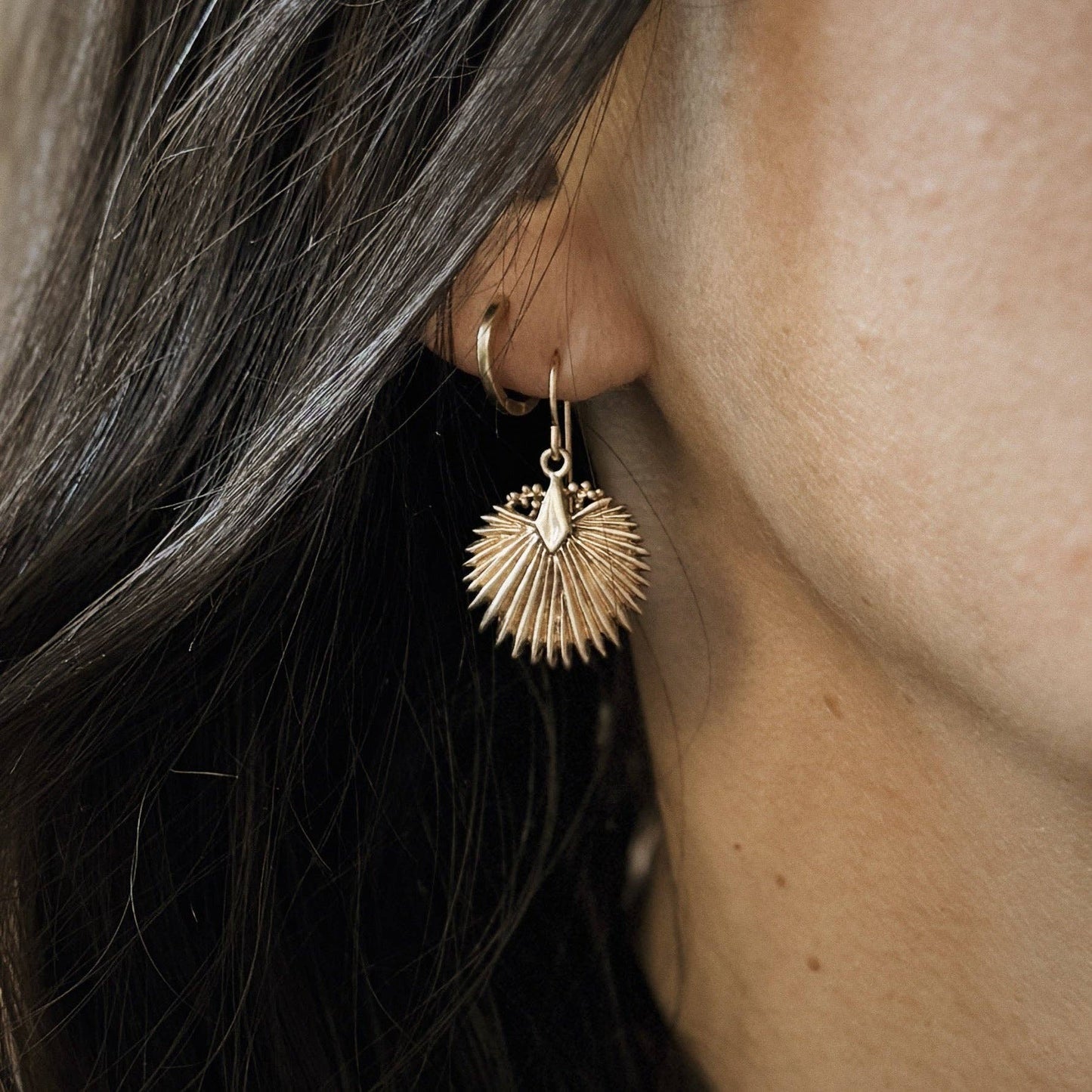 Palmetto Leaf Earrings