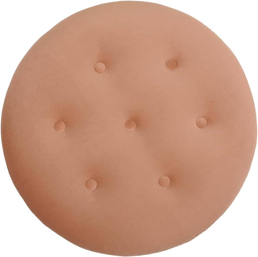 Yolanda 24" Round Upholstered Accent Ottoman