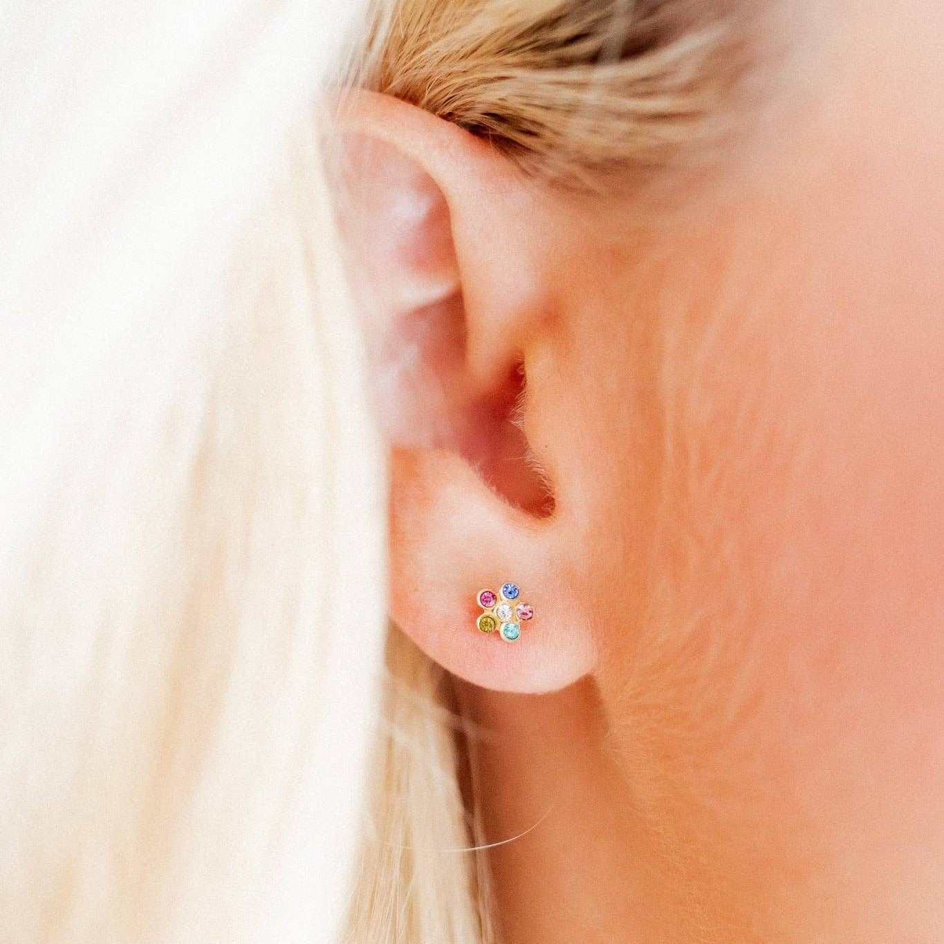 Screwback Stud Earrings - Lyla Multi