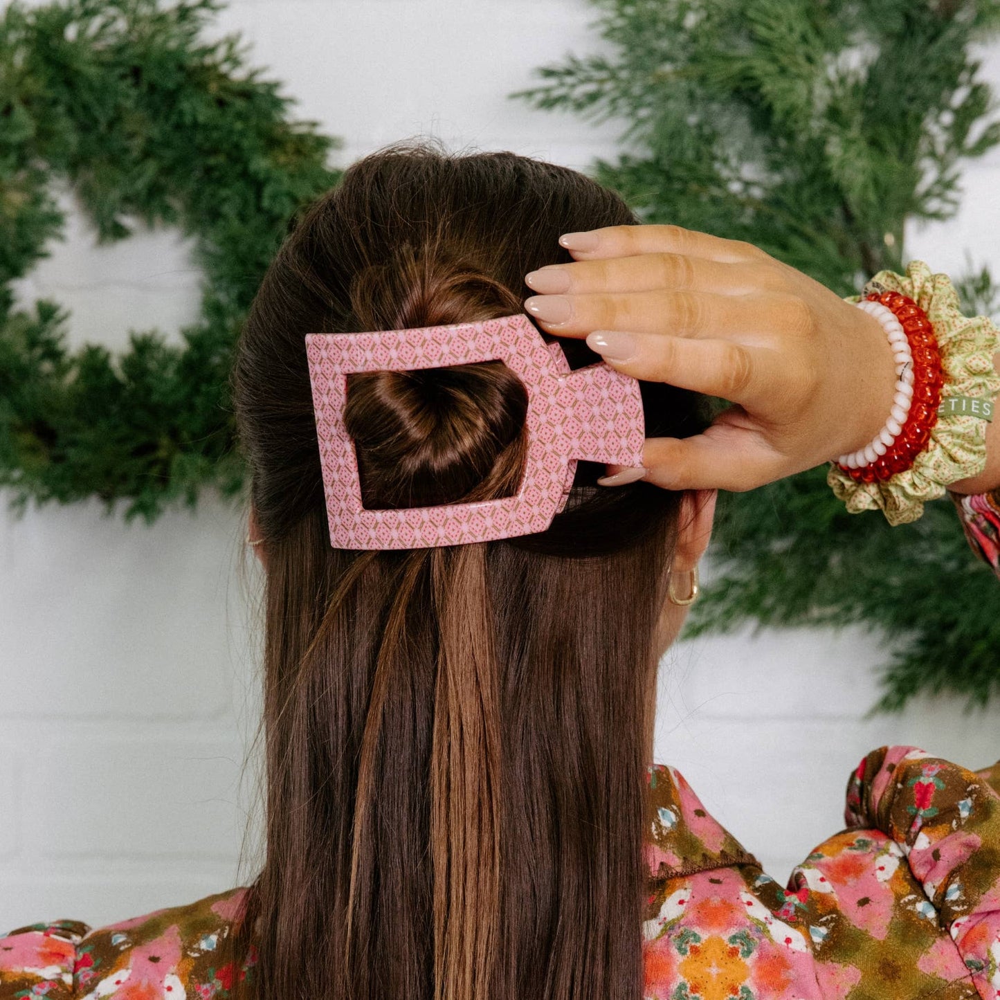 Berry Cozy | Large | Flat Square Hair Clip
